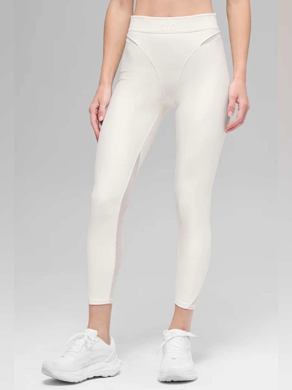 ALO Yoga Airlift High-Waist 7/8 Rebel Legging Ivory M New